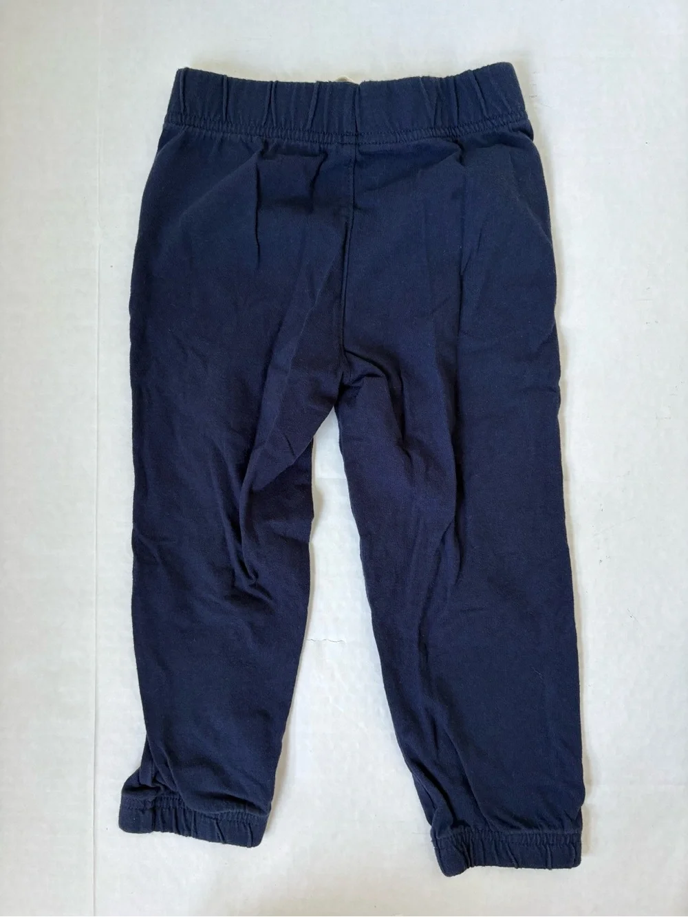Baby Gap Set 2 Navy Blue Joggers Pants Sz 3 Yrs Toddler Boy 100% Cotton Pull On